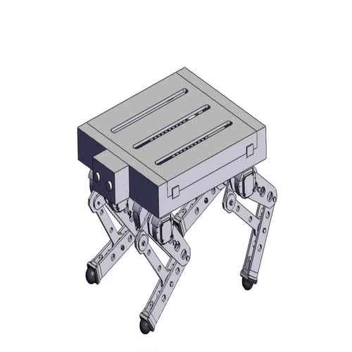 仿生机械狗装配模型三维sw图纸设计solidworks2018 3D建模1464682
