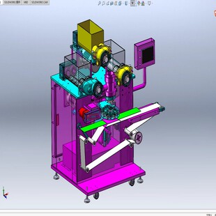 全自动包馅机Solidworks2020建模3d图纸三维设计模型 1441003