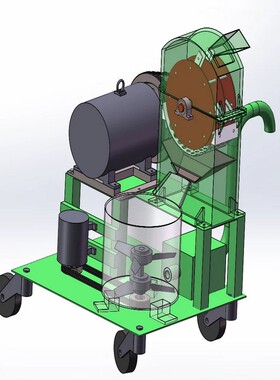 锤片饲料粉碎机设计三维solidworks2018建模3D模型+二维cad图纸