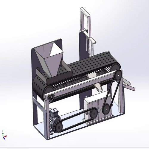 大枣红枣冬枣鲜枣去核机设计 含CAD图纸+三维SW模型3D建模+说明