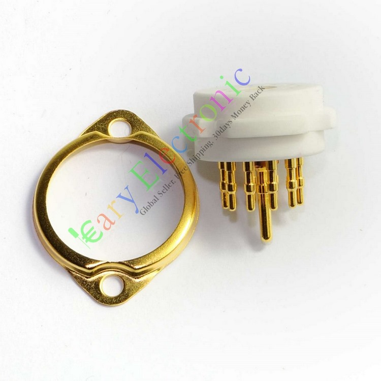 小9脚电子管座，适用于12AX7，12AT7，12AU7，ECC83，ECC82，EL84，E88CC，6922，6p1，6p14，6n1，6n11等