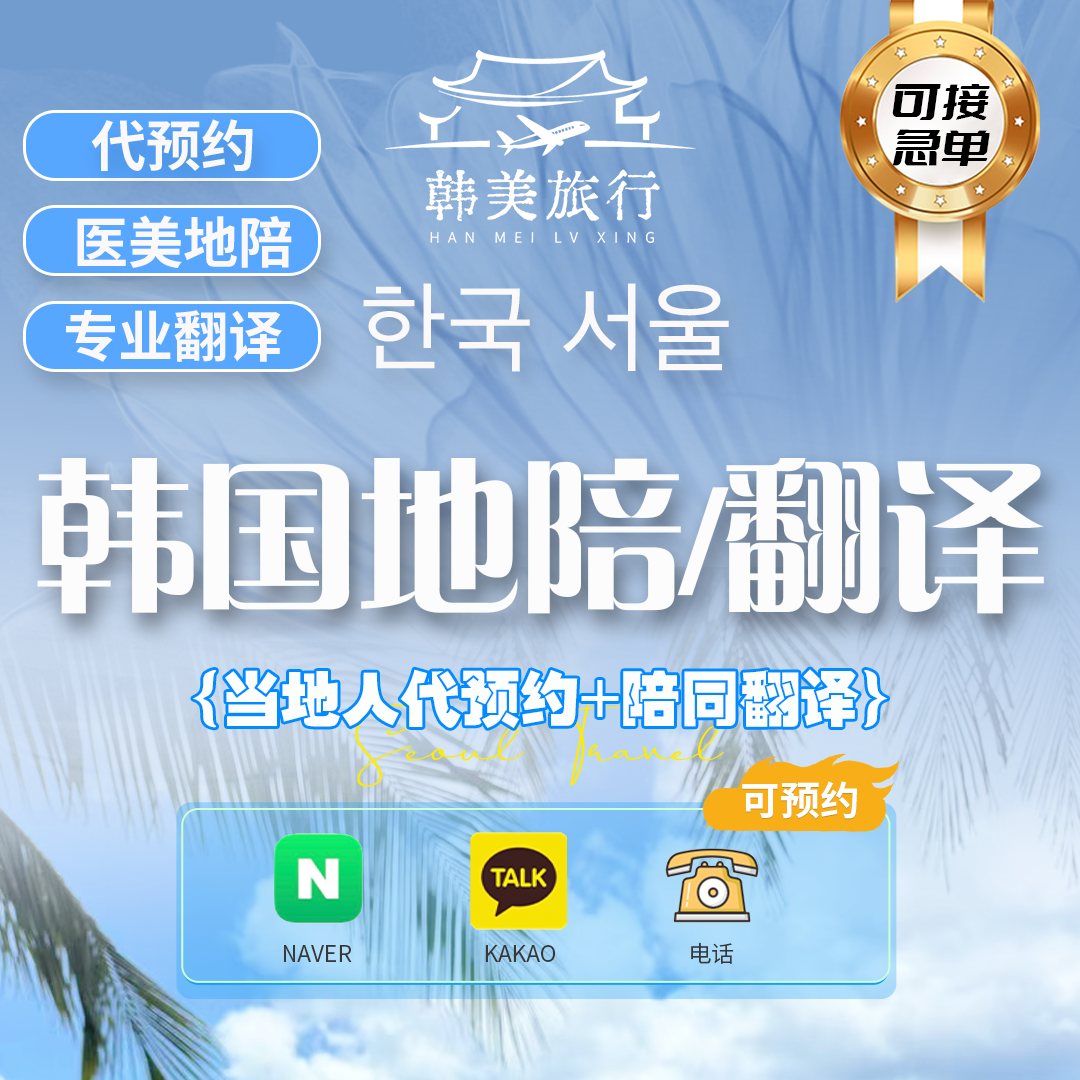 韩国专业地陪服务徒步游玩专业医美景点讲解商务地陪陪同翻译服务