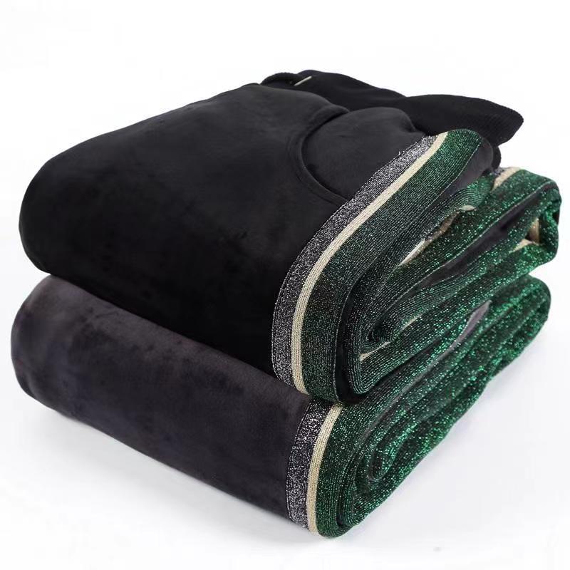 薇拉凯恩运动裤加绒加厚冬松紧腰