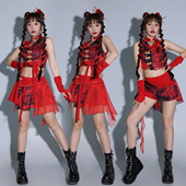 中国风爵士舞年会跳舞服装 酒吧ds演出服国潮打鼓舞服女团表演服装