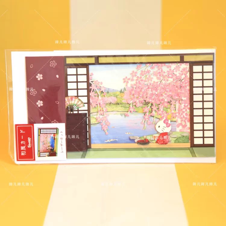 日本原装进口HelloKitty樱花卡