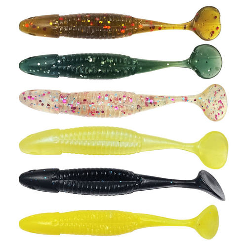9cm/6g多色大T尾软饵淡水海钓
