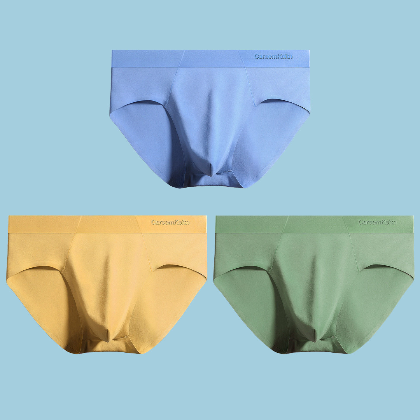 军绿色男士内裤纯棉抗菌透气