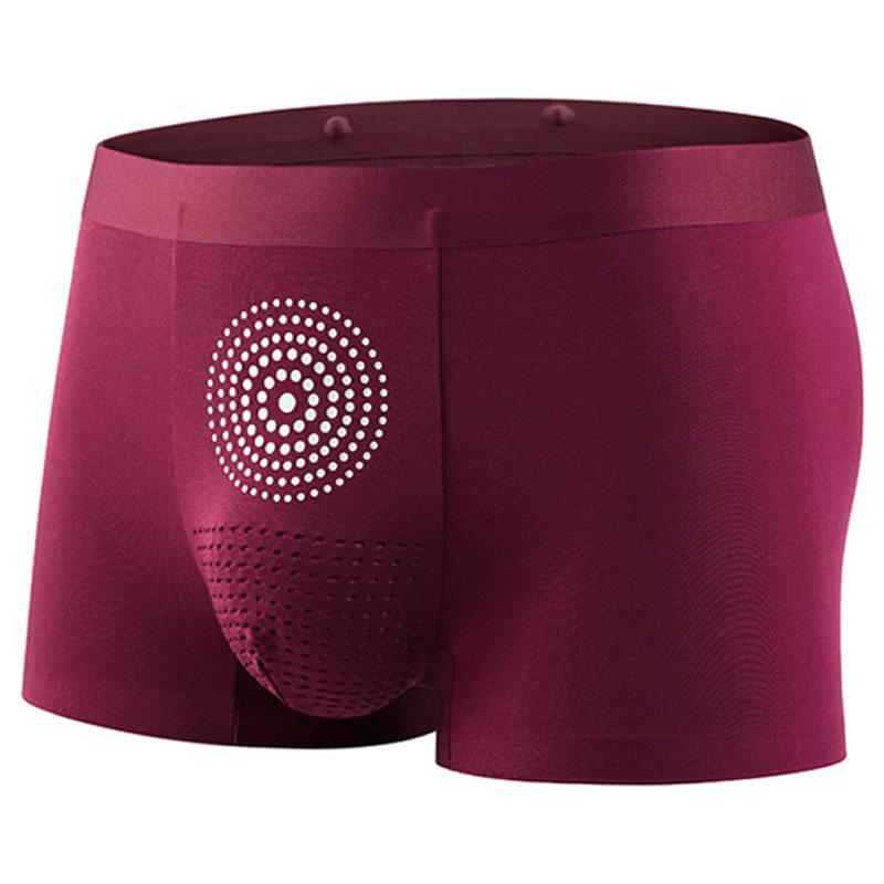 枣红色男士内裤莫代尔无痕平角裤负离子康养抑菌舒适纯色平角裤衩,女士内衣/男士内衣/家居服,男平角内裤,淘宝优惠券,粉丝福利购,淘宝优惠卷