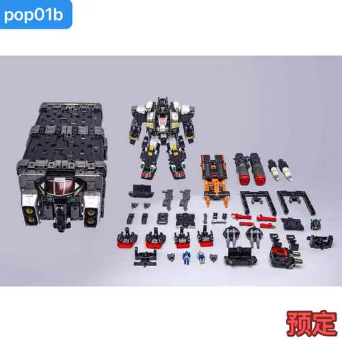 原始擎天OP柱模型 pop01B暗黑戴亚克隆变形玩具ko