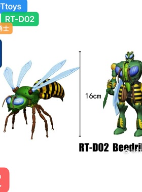 ROBOTtoys RT-D02 黄蜂勇士 变形玩具模型 第三方mp比例
