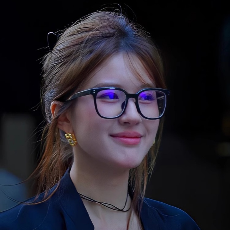 赵露思同款黑框素颜眼镜女粗边大框显脸小近视可配度数高级感镜架