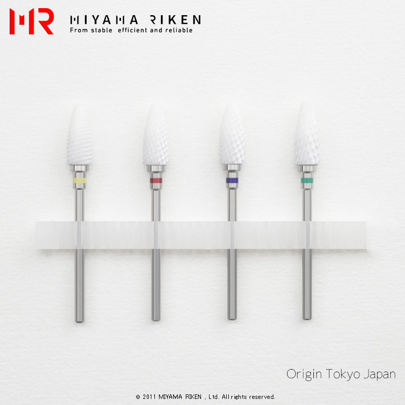 Miyama美甲修卸甲油光疗水晶延长胶陶瓷打磨机头去死皮配件工具