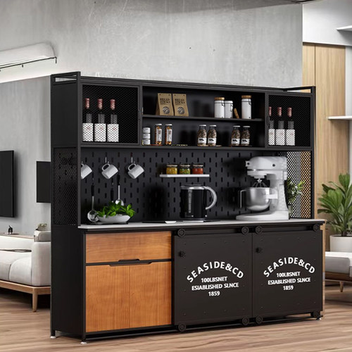 工业风餐边柜收纳储物柜靠墙边柜