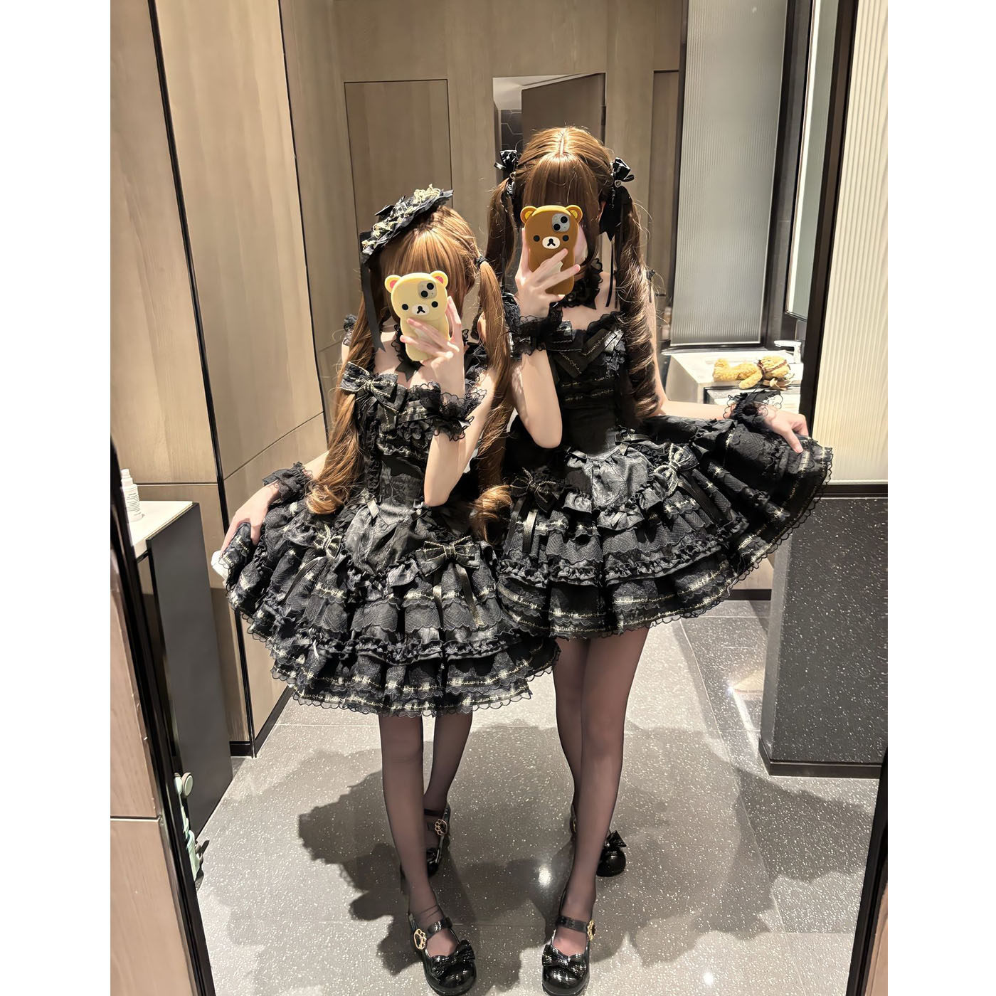 鎏金絮语黑甜酷洛丽塔JSK