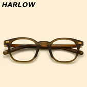 磨砂茶色眼镜框男女大脸潮复古显瘦无鼻托一体式 tr90近视眼镜架轻