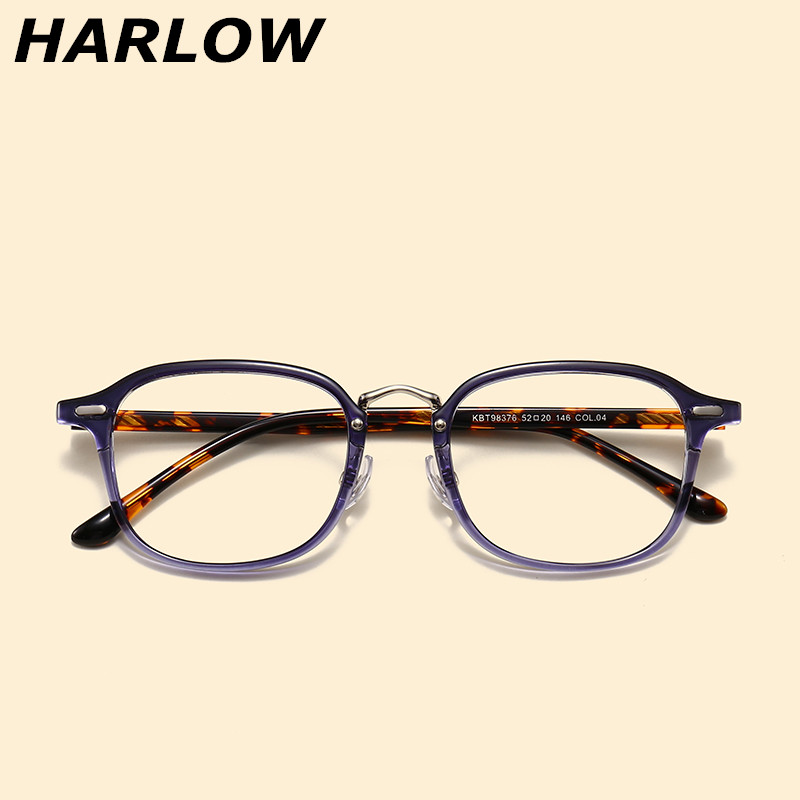 紫色眼镜框女潮大脸方框tr90显瘦