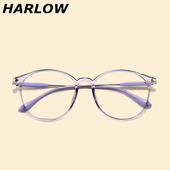 近视眼镜框女大脸复古显瘦可配度数散光眼镜框架女tr90紫色眼镜架