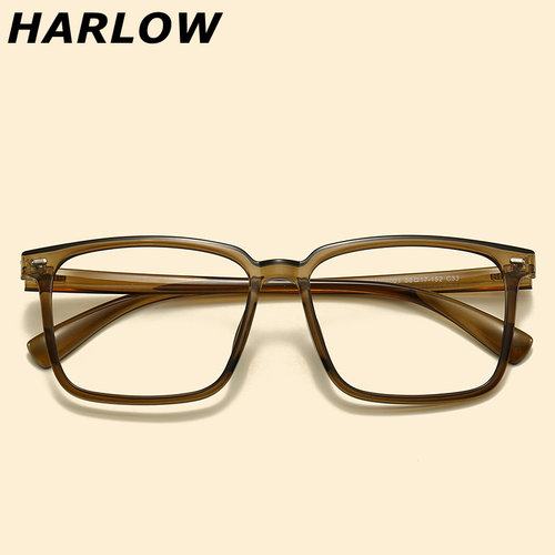 橄榄绿宽150mm大码近视眼镜框男