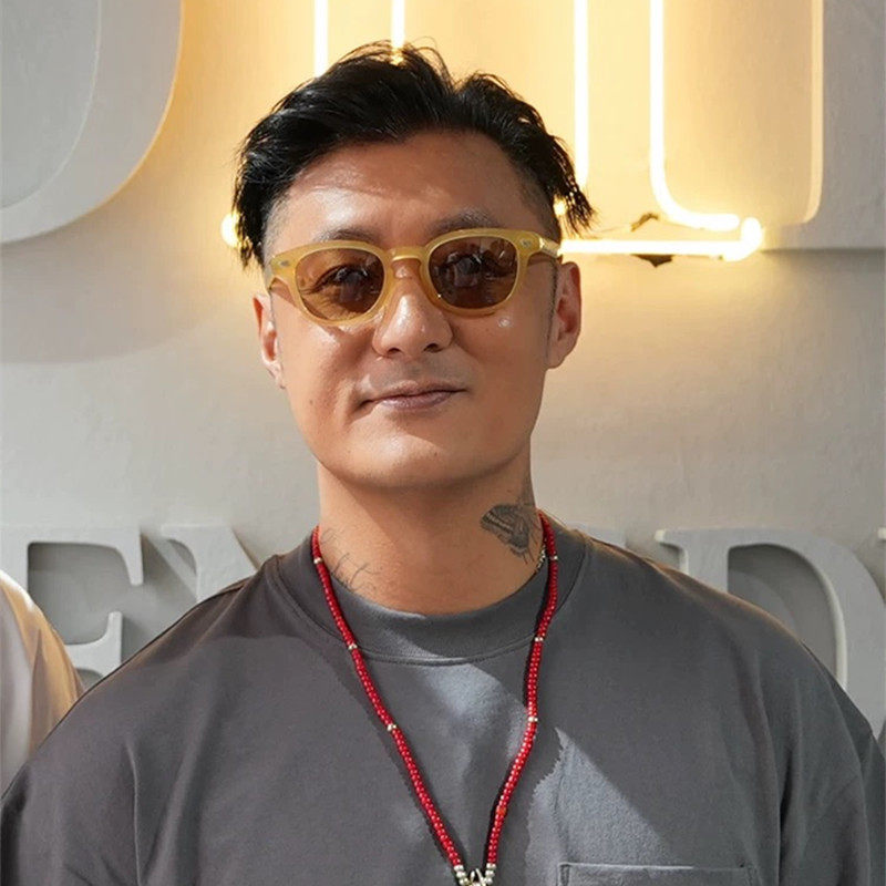 余文乐同款联名柠檬黄茶色可配近视墨镜太阳眼镜男女偏光防紫外线