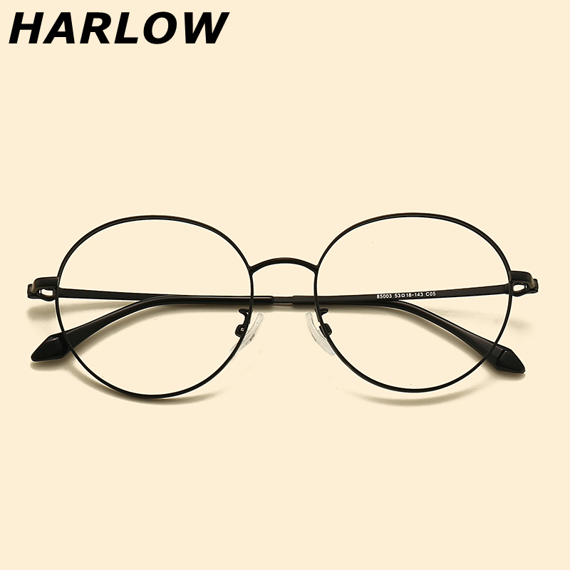 Harlow眼镜框近视日系黑色复古