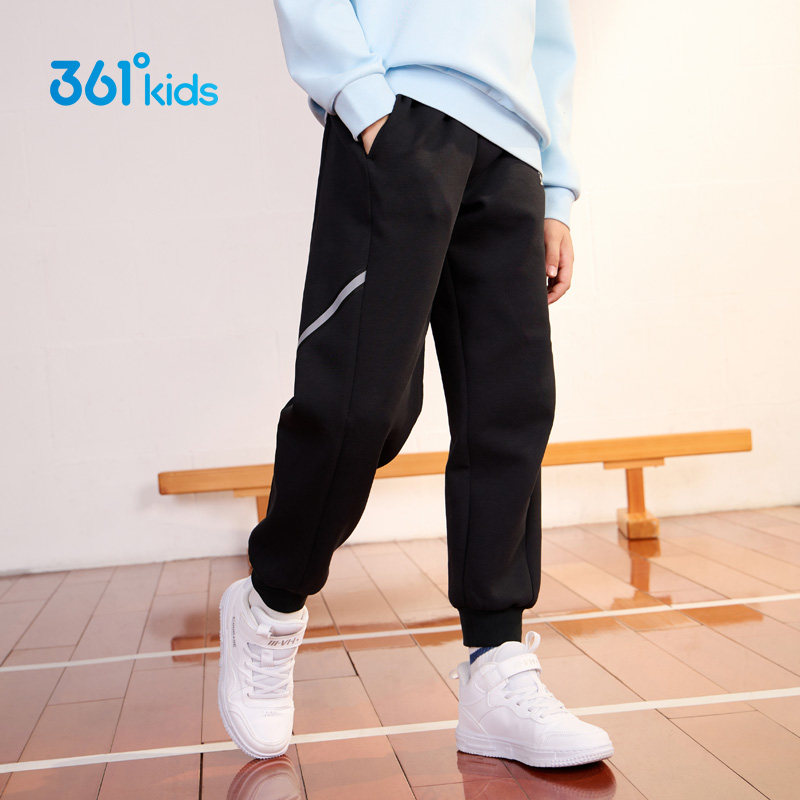 361度童装儿童运动裤2026春季新款男童长裤卫裤女童针织春装裤子