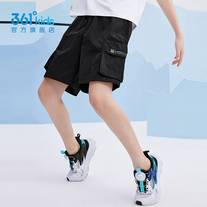 【冰肤防晒】361童装男童运动短裤工装休闲2026夏季新款五分裤子