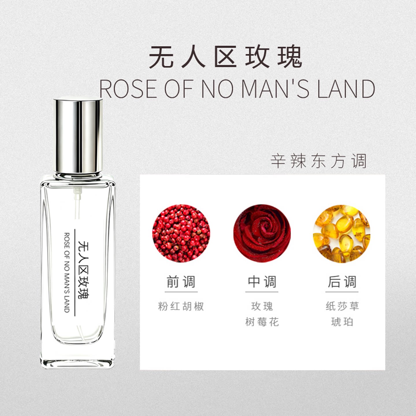 洛琛无人区玫瑰香水男女通用淡香水日常7小时留香