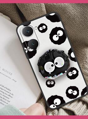 适用VIVO T3 Lite 5G/IQOO Z9 Lite 5G手机壳支架硅胶搞怪散热