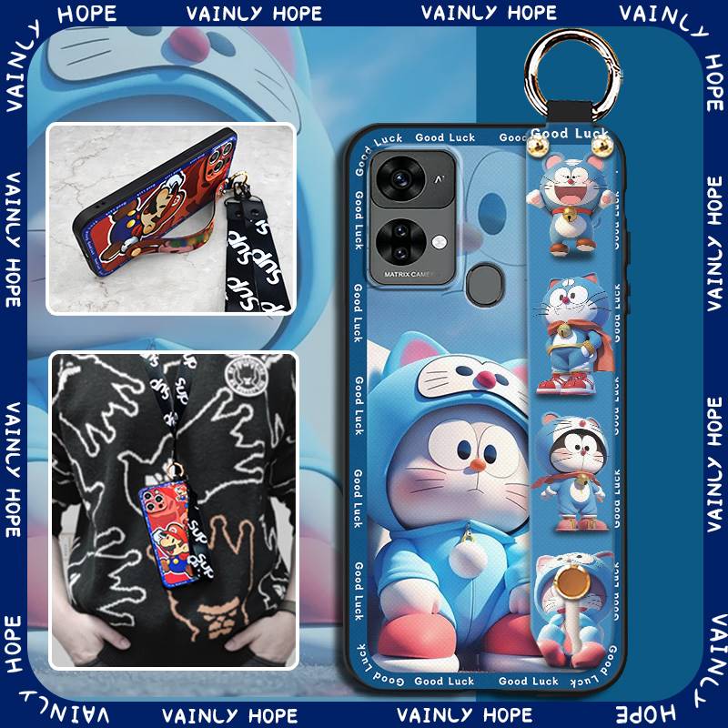 适用欧奇C33/Oukitel C33手机壳腕带情侣青春可爱防尘硅胶卡通