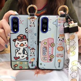 适用京瓷Basio Active3手机壳腕带创意散热硅胶潮流趣味纯色新款