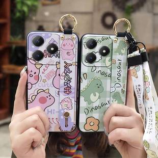 C61 适用OPPO C63 4G手机壳情侣潮流软壳腕带支架创意 Realme