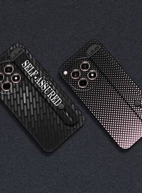 适用1+Ace3/一加12R/OnePlus12R手机壳男女款几何情侣素色拼图