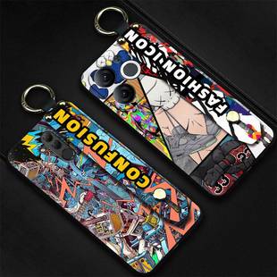 简约指环新款 A671LC手机壳趣味动漫质感个性 液态 A80 适用itel