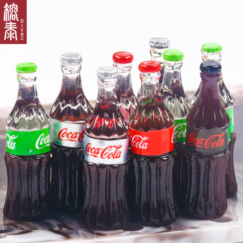 榕泰diy仿真可乐瓶水晶滴胶凹槽手机壳配件装饰物奶油胶树脂材料