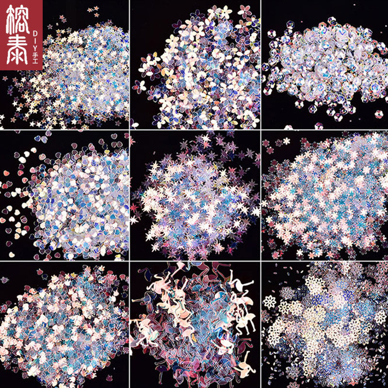 水晶滴胶diy材料填充物圣诞幽兰色彩绘亮片流沙油闪粉镭射奶油胶,饰品/流行首饰/时尚饰品新,其他DIY饰品配件,淘宝优惠券,粉丝福利购,淘宝优惠卷