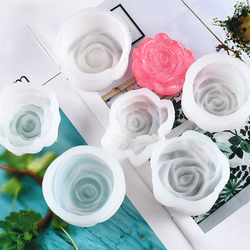 Трехмерная силиконовая форма ручной работы, аксессуар, 3D цветок