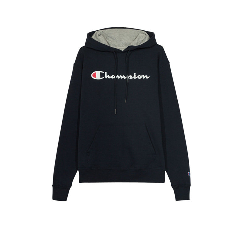 champion/冠军秋冬草写logo加绒连帽卫衣 regular线 gf89h-y06794