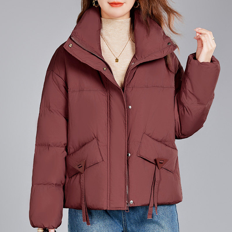 立领轻薄羽绒棉衣棉服女士冬季2025新款洋气减龄女装棉袄短款外套