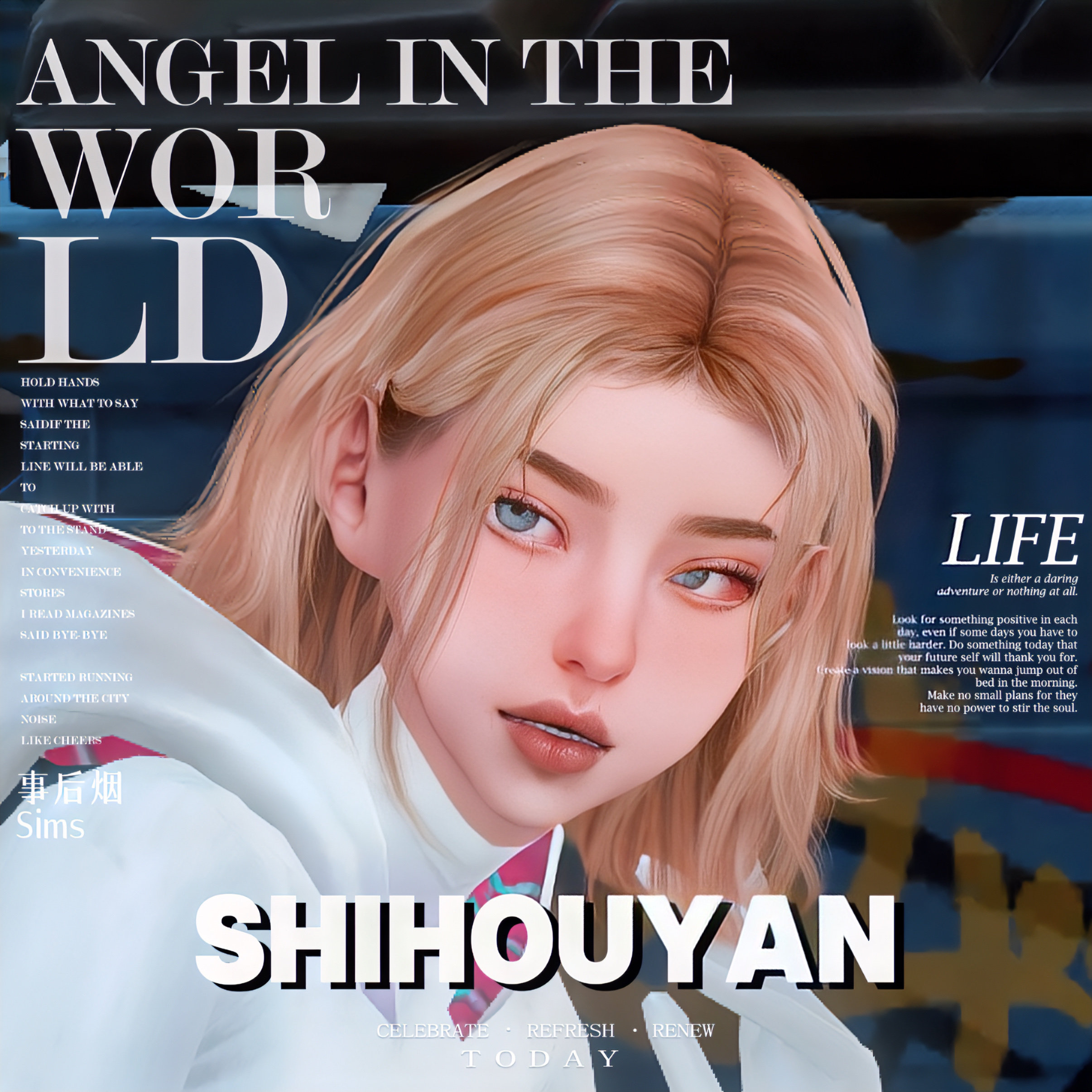 【julibee】30格温  模拟人生4游戏人物角色sims捏脸小人数据