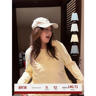 老章和小胖PONGKIKI花边娃娃领T恤女大码 正肩显瘦甜妹百搭上衣