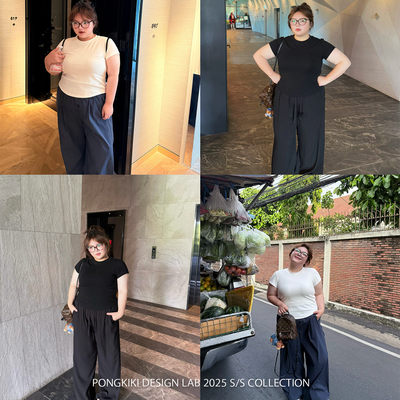 老章和小胖PONGKIKIsk*ms修身运动T恤女大码正肩体恤百搭上衣夏