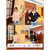 老章和小胖PONGKIKI小雏菊花边polo卫衣绣花时尚 高级撞色T恤上衣