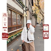 老章和小胖PONGKIKI云朵三星90白鸭绒羽绒服女大码 冬季 排骨羽绒衣