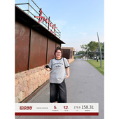 女 胖mm高腰显瘦直筒裤 老章和小胖PONGKIKI小煤球七分牛仔裤 夏季