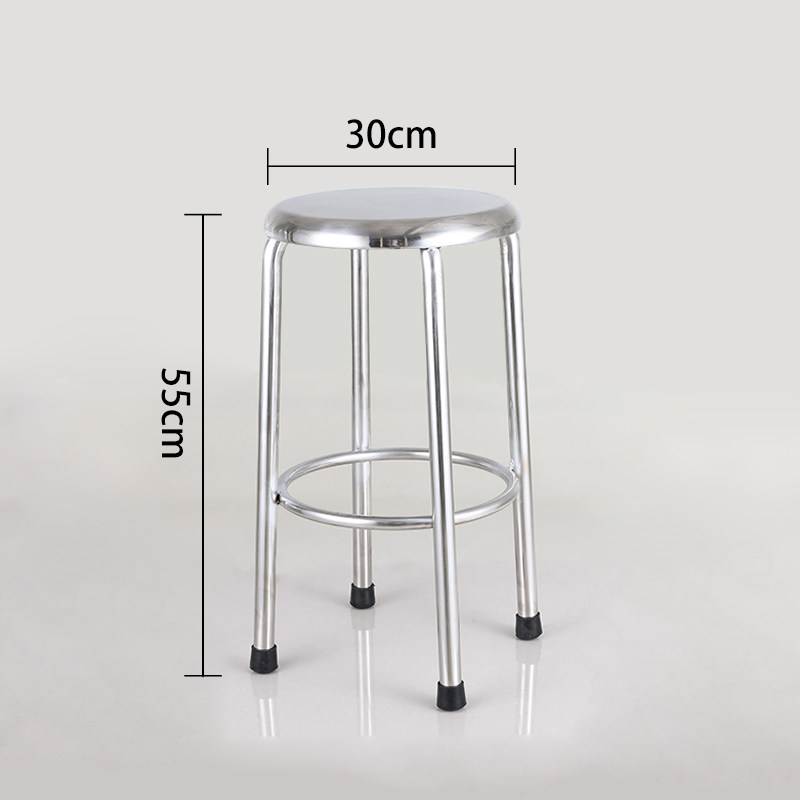 不锈钢实验室加高圆凳无尘车间椅子食品厂医院学校流水线员工凳u.