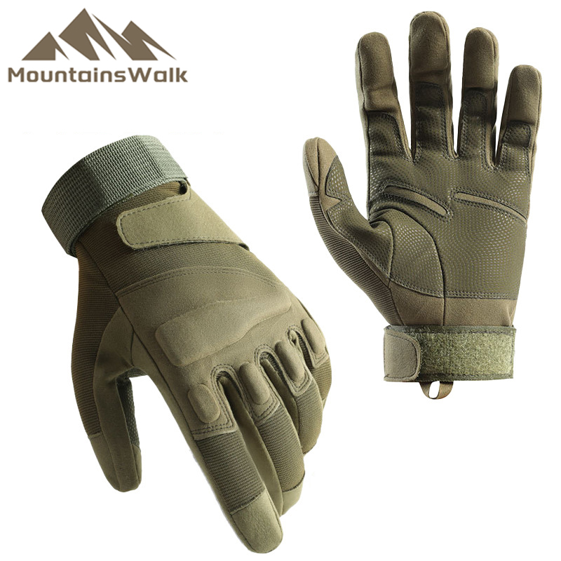 户外战术手套黑鹰全指防护运动护手训练缓冲减震军迷骑行手套男