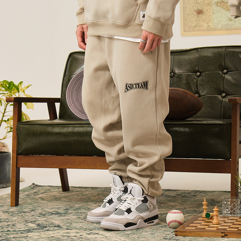 ACTIONS长裤宽松休闲加绒卫裤潮