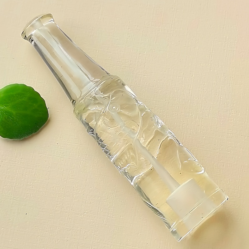 天然水晶烟嘴过滤嘴柠檬黄水晶雕刻鲤鱼跃龙门滤烟器全净体礼物男
