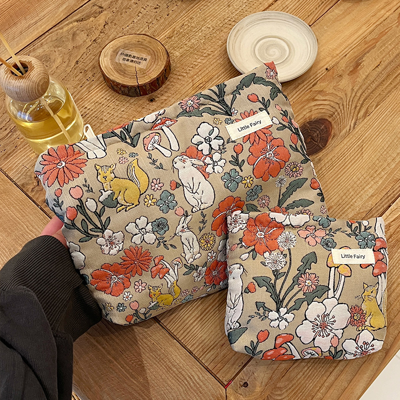 ins化妆包女便携外出旅行护肤品内胆包化妆刷收纳包大容量洗漱小