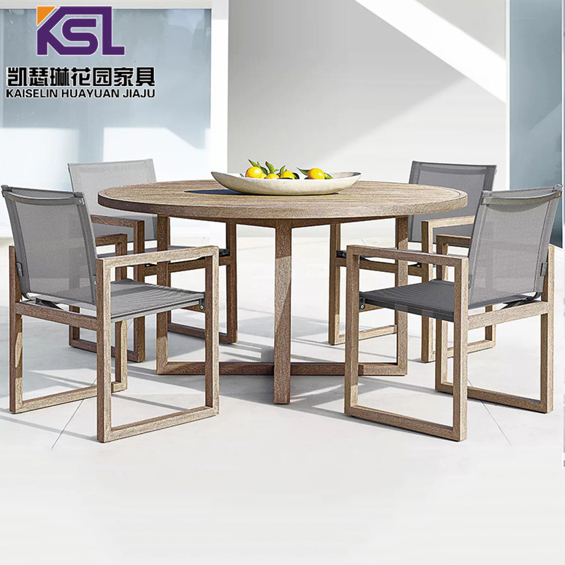 花园实木防腐木室外桌防水防晒